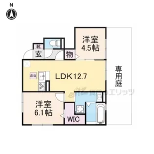 フィオレンテ大和【103号室】の間取り