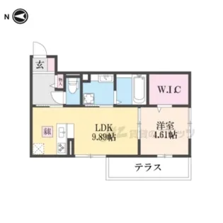 STELLA TAKASAGO【1階】の間取り