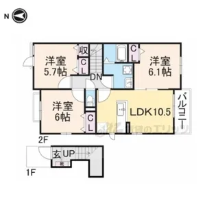 Etoiles S【2階】の間取り