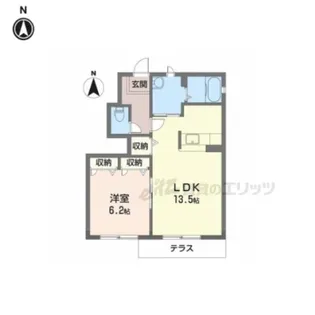 アンジェロAB【1階】の間取り
