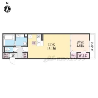 ハッピーライフ?【102号室】の間取り