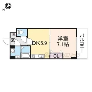 フレンドリーハウス匠南彦根【308号室】の間取り