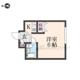 シティパレスあやめ池P8【1階】の間取り