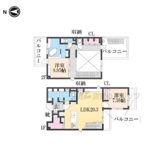 インサイトルポ御所西【401号室】の間取り
