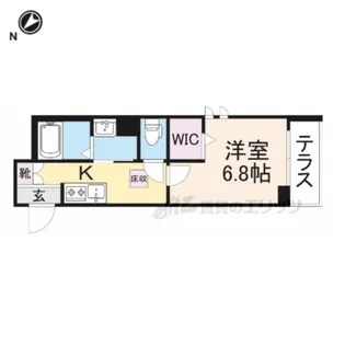 シャーメゾン忠 彦根【101号室】の間取り