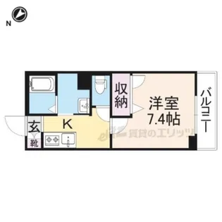 シャーメゾン忠 彦根【202号室】の間取り