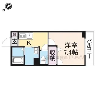 シャーメゾン忠 彦根【207号室】の間取り