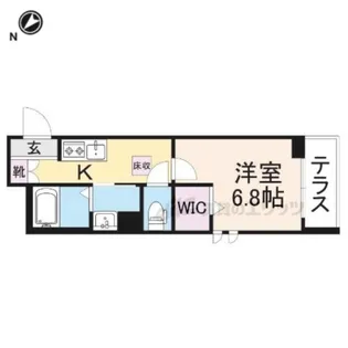 シャーメゾン忠 彦根【108号室】の間取り