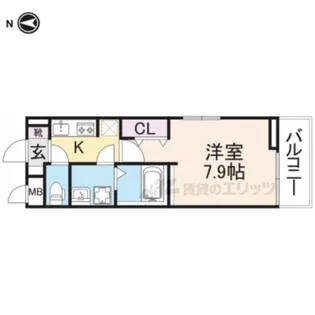 グリーンハイツ向日【3階】の間取り