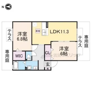 カリーノA棟【2階】の間取り