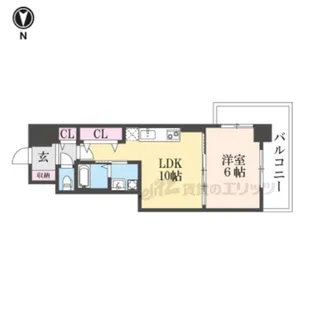 ロイヤルレジェンド西大津弐番館【607号室】の間取り