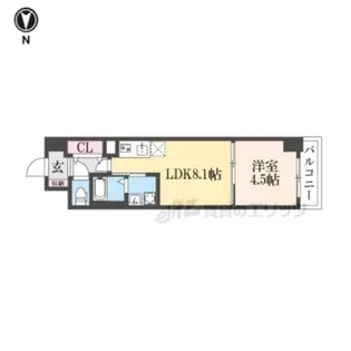 ロイヤルレジェンド西大津弐番館【505号室】の間取り