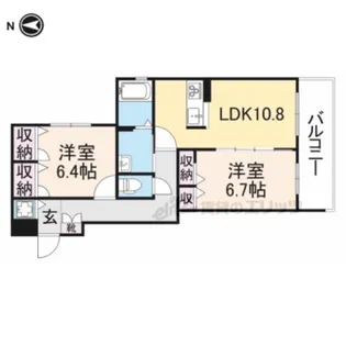 crossroads【2階】の間取り