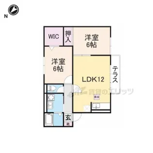 コンフォールコート【105号室】の間取り