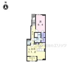 ベル・メゾン【1階】の間取り