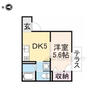 ディアス 中山【201号室】の間取り