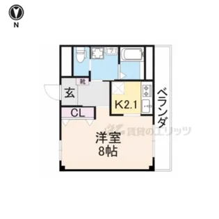 ハッピーヴィラ北片塩【3階】の間取り