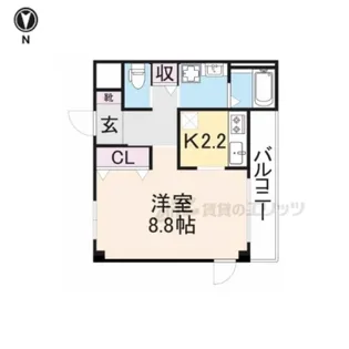 ハッピーヴィラ北片塩【3階】の間取り