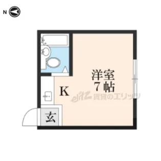 アスピリエ高野【102号室】の間取り
