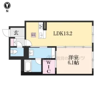 シャーメゾン膳所本町【105号室】の間取り