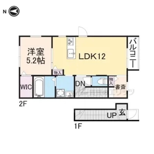 ラフィネ西今【208号室】の間取り