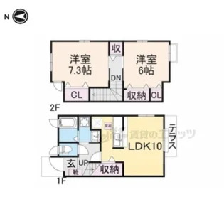 ベル ファミーユ?5番館【1階】の間取り