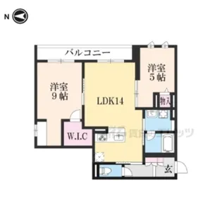 Encore京都二条【205号室】の間取り