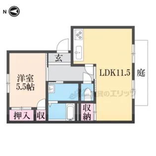 フレグランスU【1階】の間取り