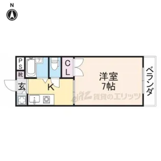 ラヴェニュー西牧野【2階】の間取り