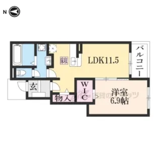 メゾン・ド・ジュネスⅡ【1階】の間取り