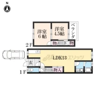 京都府宇治市神明宮東【一戸建】の間取り