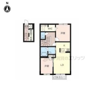 シャーメゾン 秋山C【C202号室】の間取り