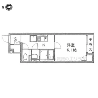 クレイノ聡【101号室】の間取り