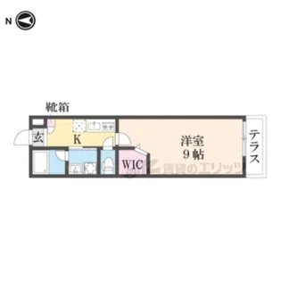 KIZUNA RESIDENCE伊勢田駅前【101号室】の間取り