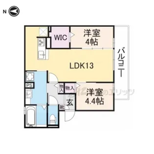 エスポワール ミヤマ【3階】の間取り