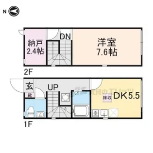 ボヌール【105号室】の間取り