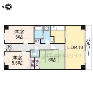 3LDKの間取り画像