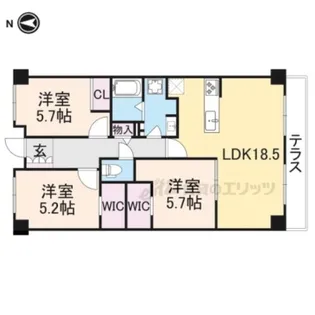 3LDKの間取り画像