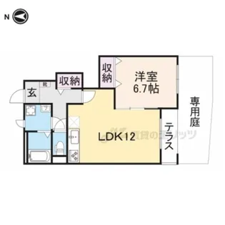 パークサイド学園前【1階】の間取り
