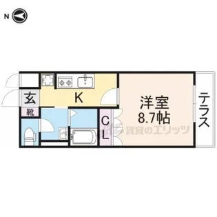カモミール喜光【2階】の間取り