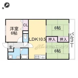 パークサイドスクエア【5階】の間取り