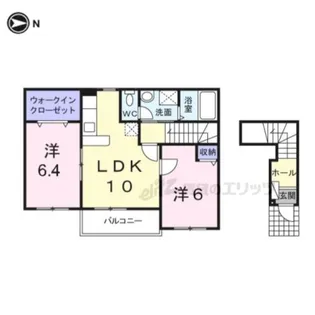 サウス・ヴィラ【2階】の間取り