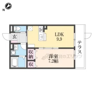 ベルメゾンF ?【1階】の間取り
