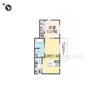 「Lucent本堅田」【2階】の間取り