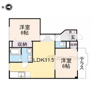 ビーナス【1階】の間取り