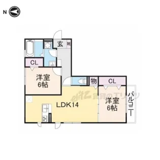 ファイブスター【2階】の間取り