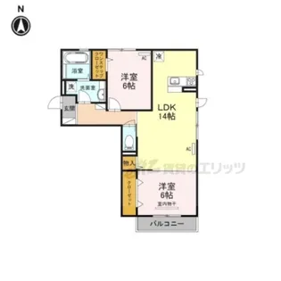 ファイブスター【2階】の間取り