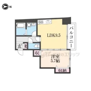 ル・ボーシエル【505号室】の間取り