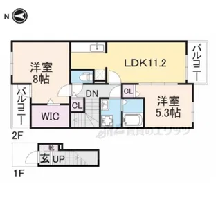 アルブル ポルテ【2階】の間取り
