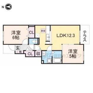 アルブル ポルテ【1階】の間取り